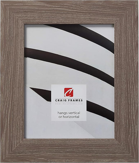 Craig Frames American Barn, Faux Barnwood Picture Frame, Farmhouse Grey, 24 x 36 Inch