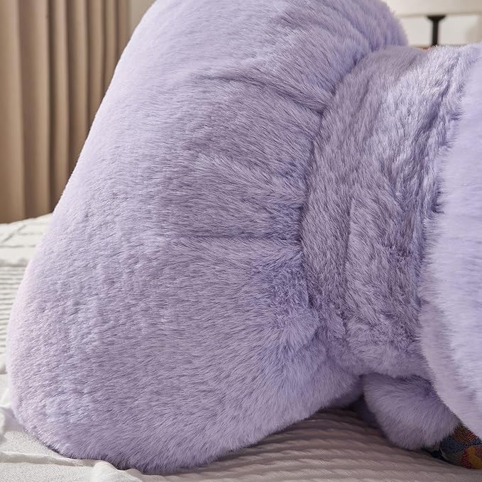 Bow Pillow Throw Pillows Butterfly Shaped Decorative Cute Pillows for Bed Sofa Cute Home Decorr,Purple 10 * 8inch