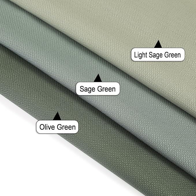Chyhomenyc Sage Green Curtains 90 Inch Length 2 Panels Set, Faux Linen Textured Semi Light Filtering Soft Airy Farmhouse Window Curtain Drapes for Living Room Bedroom, 50Wx90L
