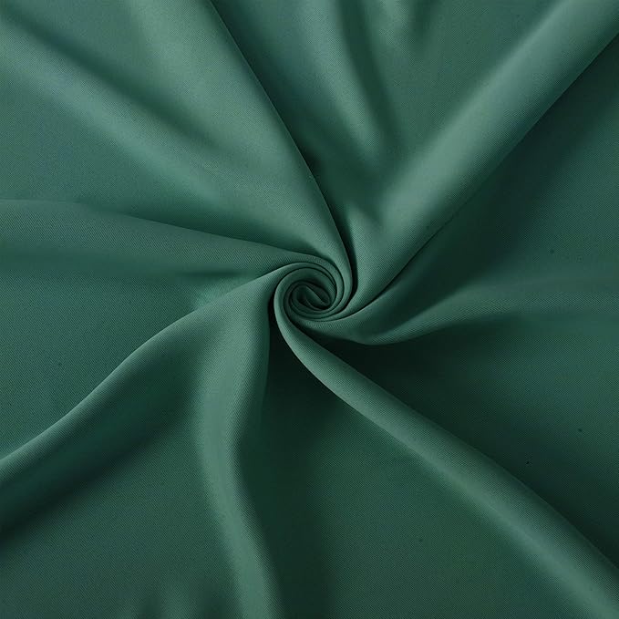 LEMOMO Dark Green Thermal Blackout Curtains/52 x 72 Inch/Set of 2 Panels Room Darkening Curtains for Bedroom