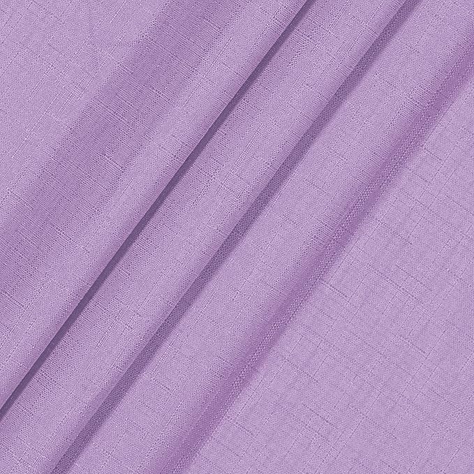 ECLIPSE Kendall Modern Blackout Thermal Rod Pocket Window Curtain for Bedroom or Living Room (1 Panel), 42" x 63", Light Purple