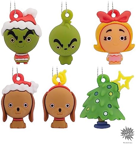 Hallmark Dr. Seuss How The Grinch Stole Christmas! Miniature Christmas Ornaments, Set of 6 - Image 7