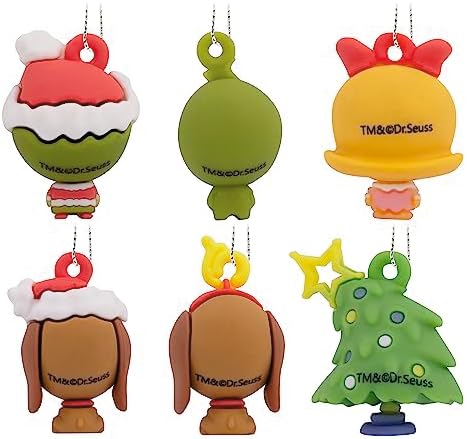 Hallmark Dr. Seuss How The Grinch Stole Christmas! Miniature Christmas Ornaments, Set of 6 - Image 2