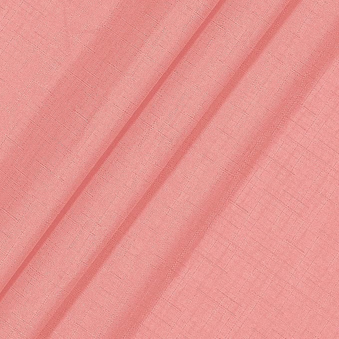ECLIPSE Kendall Modern Blackout Thermal Rod Pocket Window Curtain for Bedroom or Living Room (1 Panel), 42" x 54", Coral