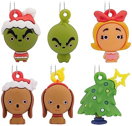 Hallmark Dr. Seuss How The Grinch Stole Christmas! Miniature Christmas Ornaments, Set of 6 by Hallmark
