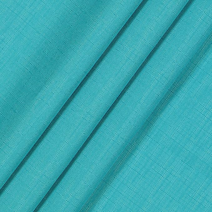 ECLIPSE Kendall Modern Blackout Thermal Rod Pocket Window Curtain for Bedroom or Living Room (1 Panel), 42" x 54", Pool