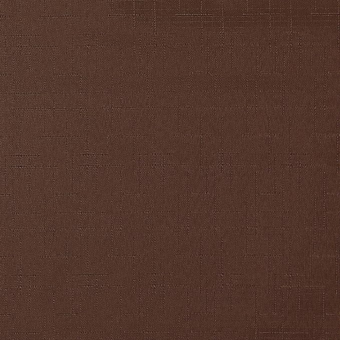 ECLIPSE Kendall Modern Blackout Thermal Rod Pocket Window Curtain for Bedroom or Living Room (1 Panel), 42" x 84", Chocolate