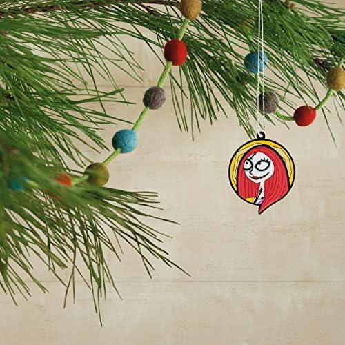 Hallmark Disney Tim Burton's The Nightmare Before Christmas 5" Miniature Christmas Tree Topper and 1.7" Mini Ornaments, Set of 5, Shatterproof - Image 5