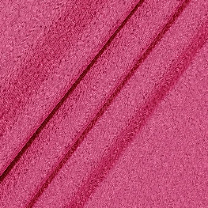 ECLIPSE Kendall Modern Blackout Thermal Rod Pocket Window Curtain for Bedroom or Living Room (1 Panel), 42" x 54", Raspberry