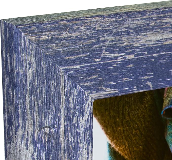 Craig Frames American Barn, 12x20 Picture Frame, Faux Barnwood, Blue