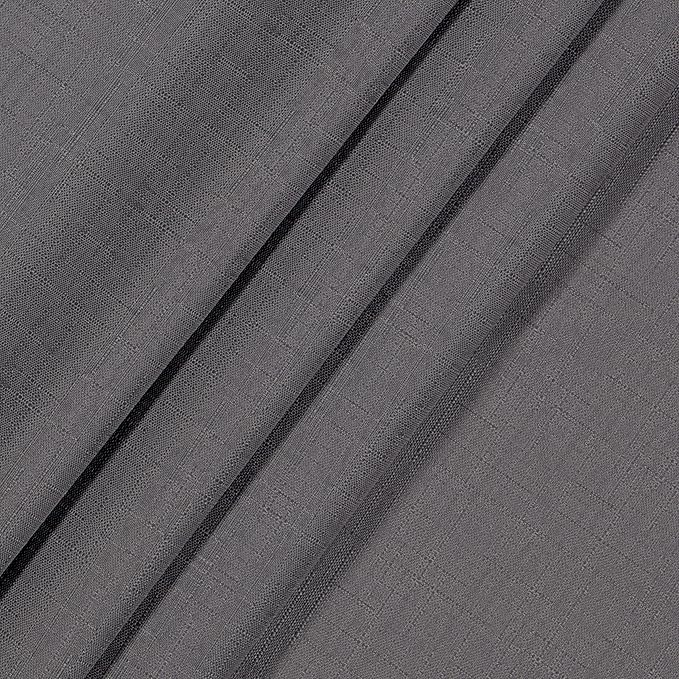 ECLIPSE Kendall Modern Blackout Thermal Rod Pocket Window Curtain for Bedroom or Living Room (1 Panel), 42" x 95", Charcoal